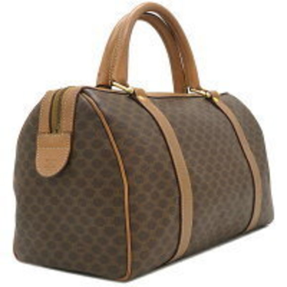 Celine Boston logo brown Triomphe bag Macadam - Picture 1 of 9